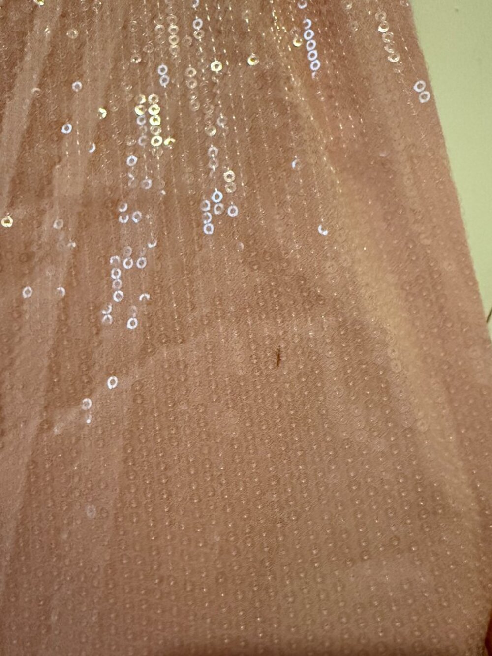 Zara Pink Sequin Pleated Midi Dress SzM - Picture 6 of 8